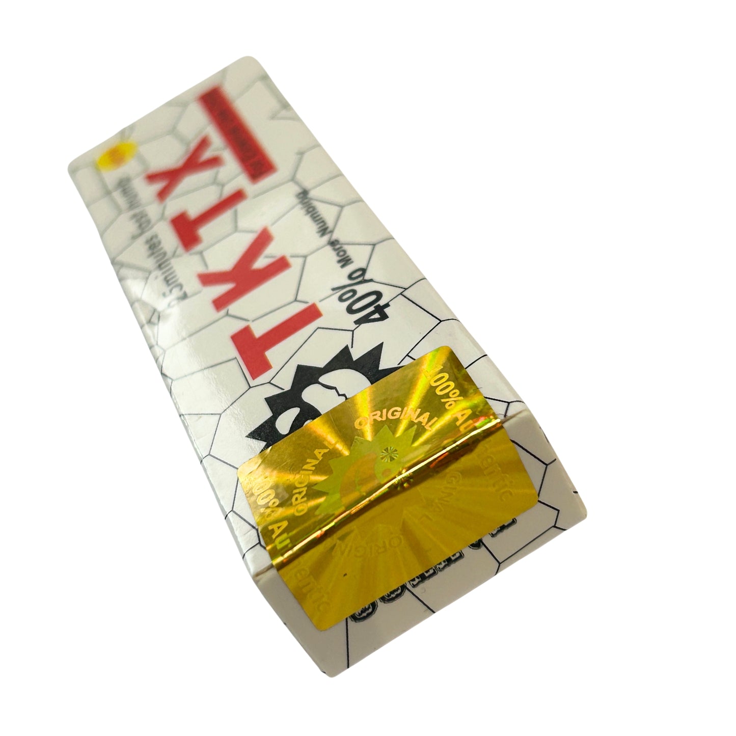 white tktx cream sticker