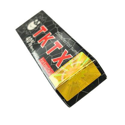 black tktx cream sticker